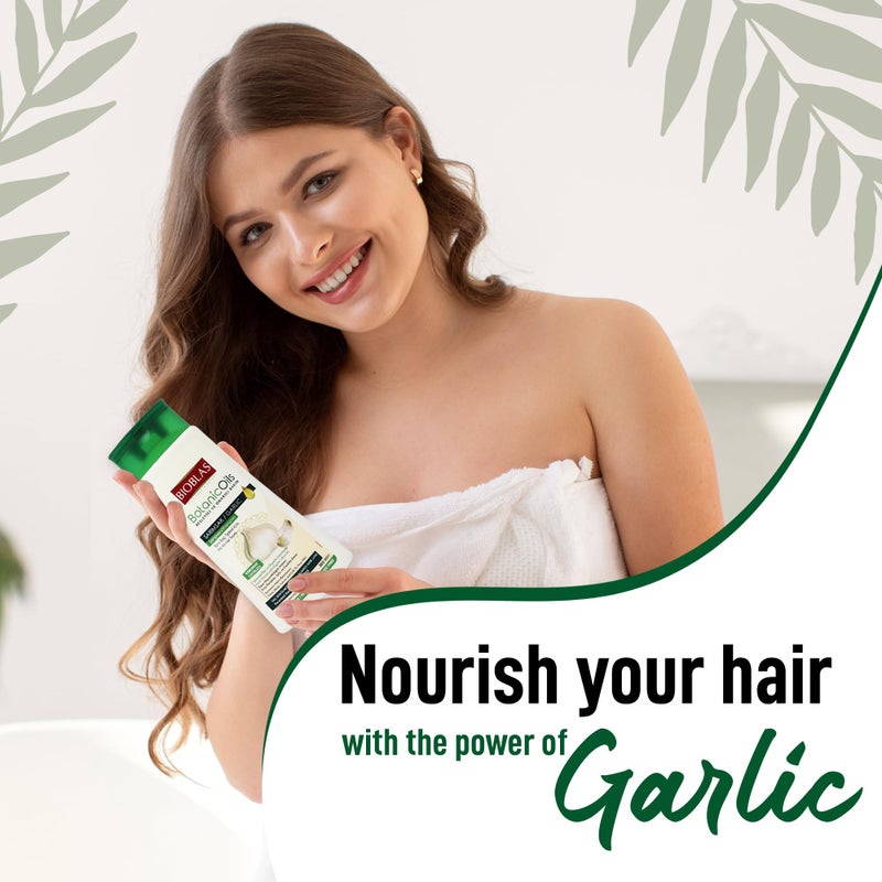 BIOBLAS Garlic Shampoo - Odorless & Unscented Hair Growth for Men & Women - Clarifying to Cleanse Hair, Roots & Scalp - Thickening & Anti Thinning (1 Pack) - Image 2